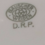 Teapot art deco thermos Bauscher Weiden silver metal and Bakelite feet 1930's