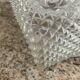 Vintage 70s molded glass wall lamp