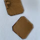 Set of two vintage bevelled mirrors