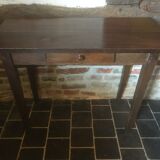 Table d'appoint avec tiroir en chêne