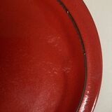 Set of 10 plates 1970 in red stoneware design Hertha Bengtson Thomas Rosenthal Scandinavian