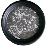 Pedestal table - black and white marble top