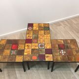 3 tables low ceramic 50s