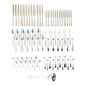 Christofle crossed ribbons, 73-piece cutlery set in new condition.