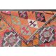 Vintage Turkish Oushak Handmade Wool Cotton Orange Runner Rug 98x282