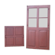 Porte vitrée H186,5xL98,5 de communication moulurée