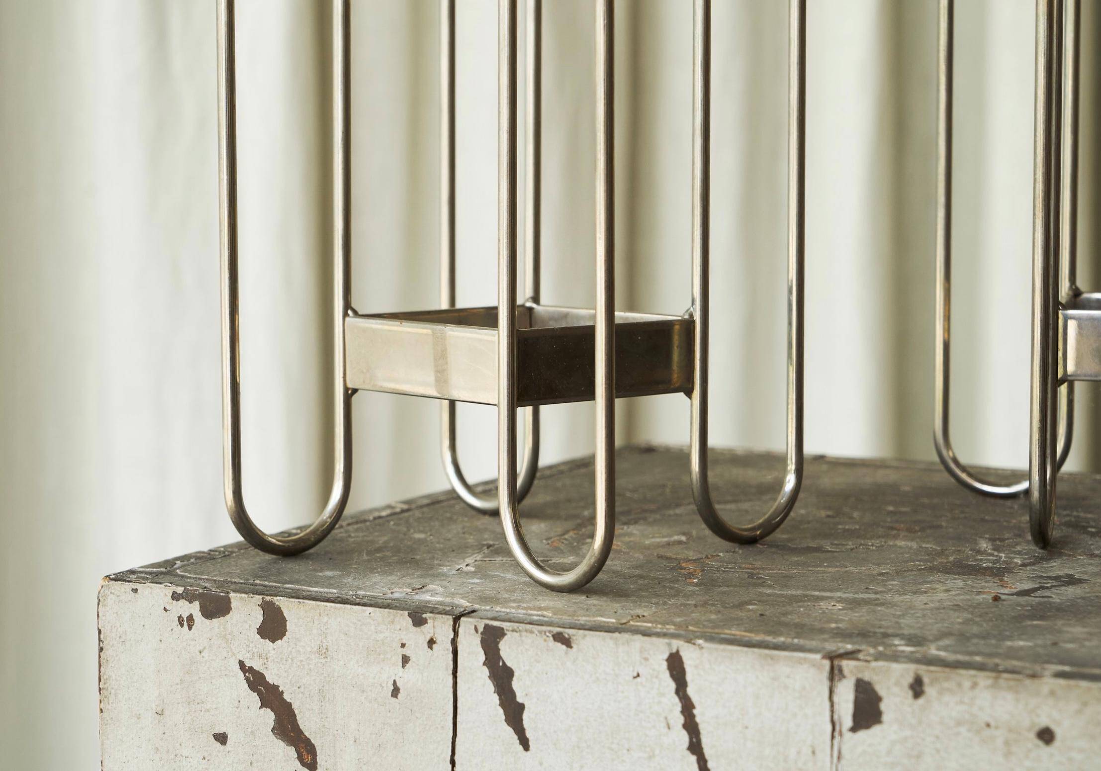 Pair of large candle holders by Tommy Larsen from the 1990s.