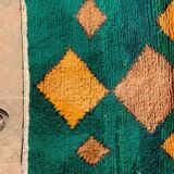 Handmade pure wool rug, size 100 x 200 cm