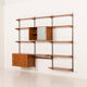 Kai Kristiansen shelving unit in teak by FM Mobler, Denmark, 1960s