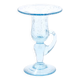 Pale blue bubble glass candle holder from Biot, 1970s