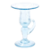 Pale blue bubble glass candle holder from Biot, 1970s