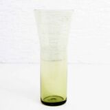 Vase scandinave en verre jaune Holmegaard