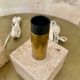 Cerri Nestore pair of travertine marble lamps, Italy 1970