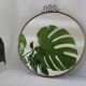 round brass mirror
