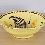 Antique Puente de Arzobispo Talavera Handmade Ceramic Glazed Lebrillo Bowl