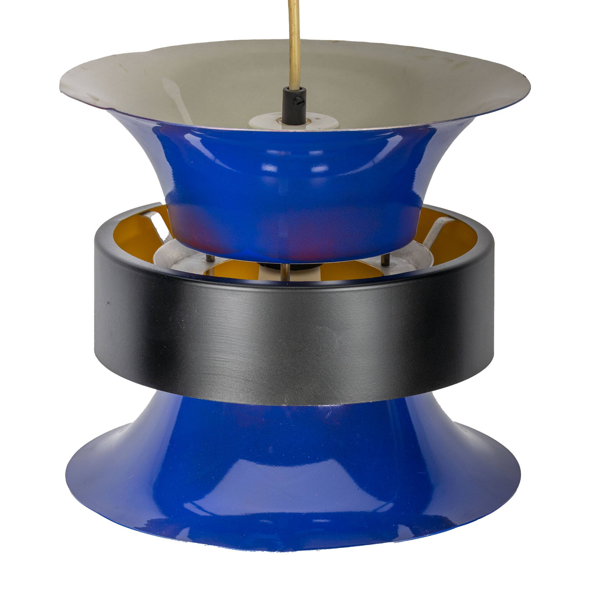 Blue/Yellow Bent Nordsted für Lyskaer Belysning Lamp