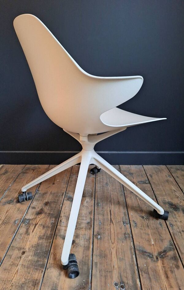 Roche bobois chaise chistera sur roulettes, fauteuil de bureau design marcello ziliani