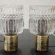 Pair of glass bedside lamps by Kamenicky Senov 1960