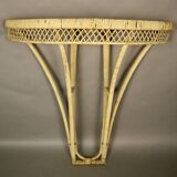 Vintage Rattan Wall Console