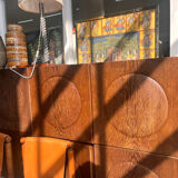 Vintage brutalist sideboard 1970s