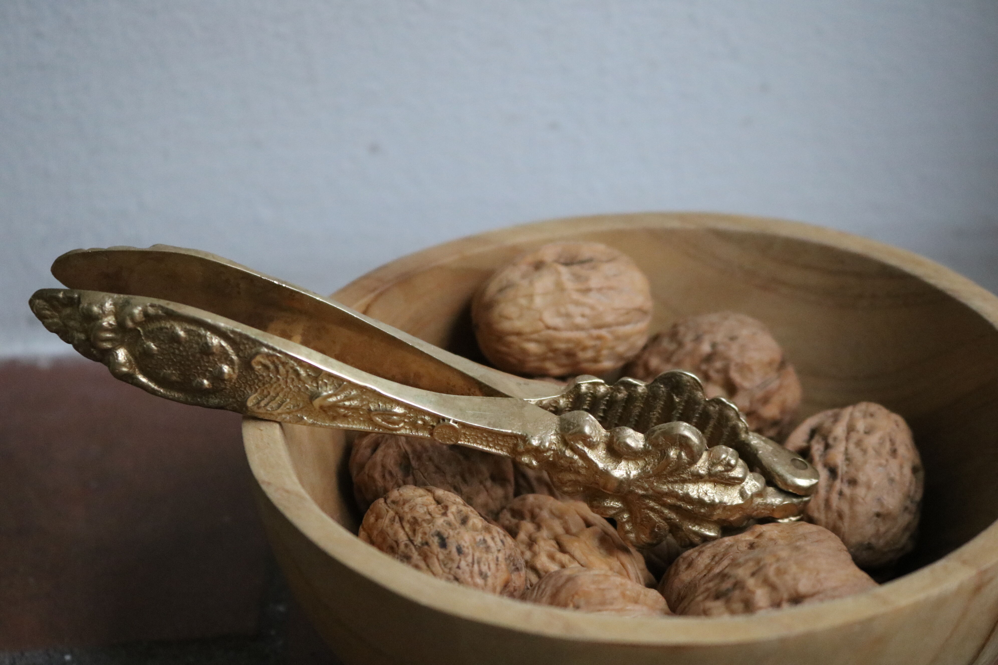 Vintage brass ornate nutcracker