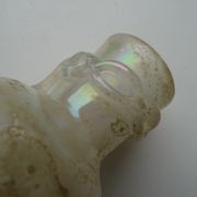Vase with miniature handle Scavo Seguso Vetri d'Arte iridescent glass Murano 1950
