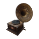 Gramophone avec pavillon "la voix de son maître"