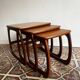 Teak nesting tables – Nathan Furniture, UK