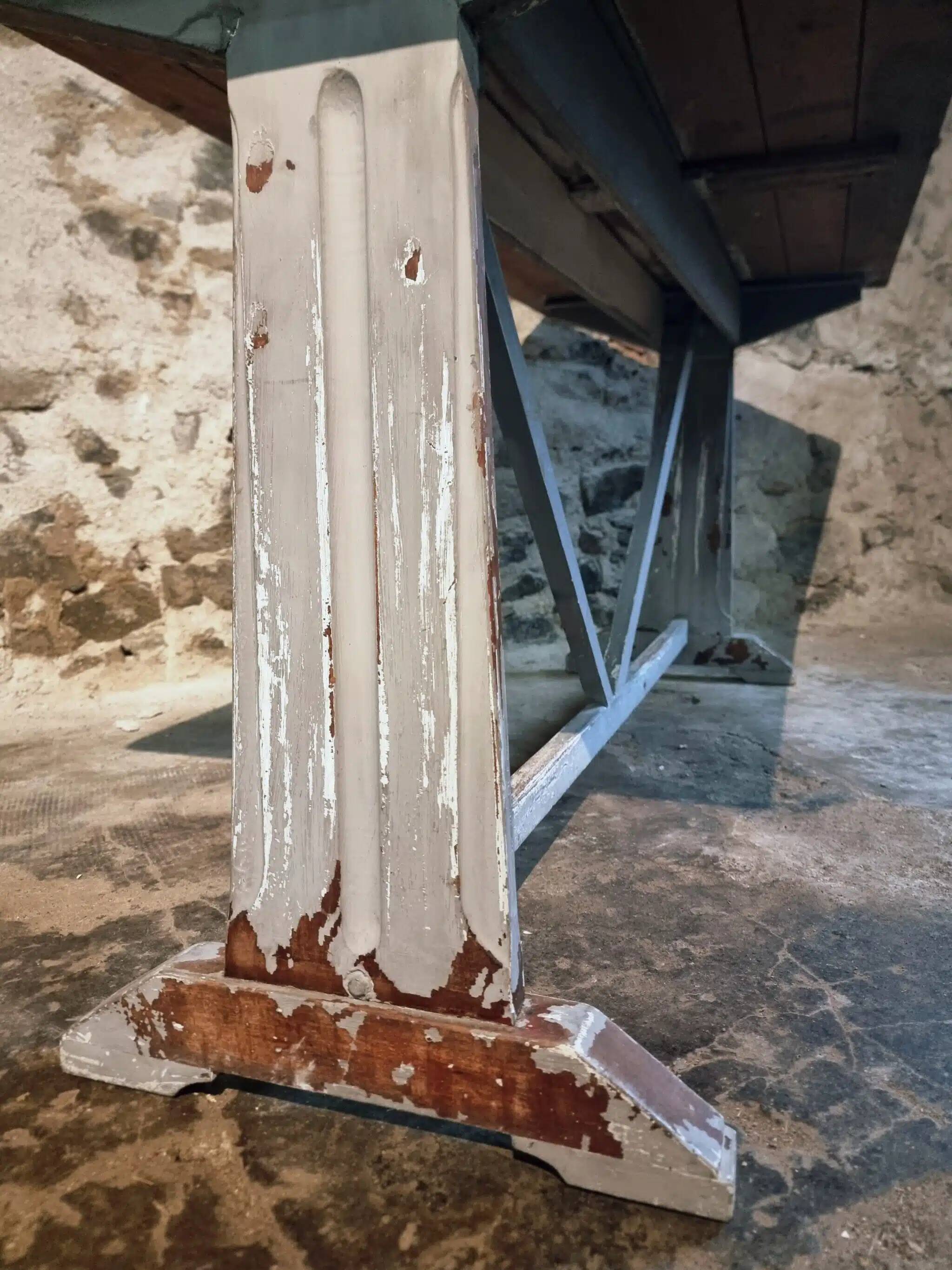 Table bistrot / de travail française ancienne, vers 1920