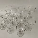 12 old glasses