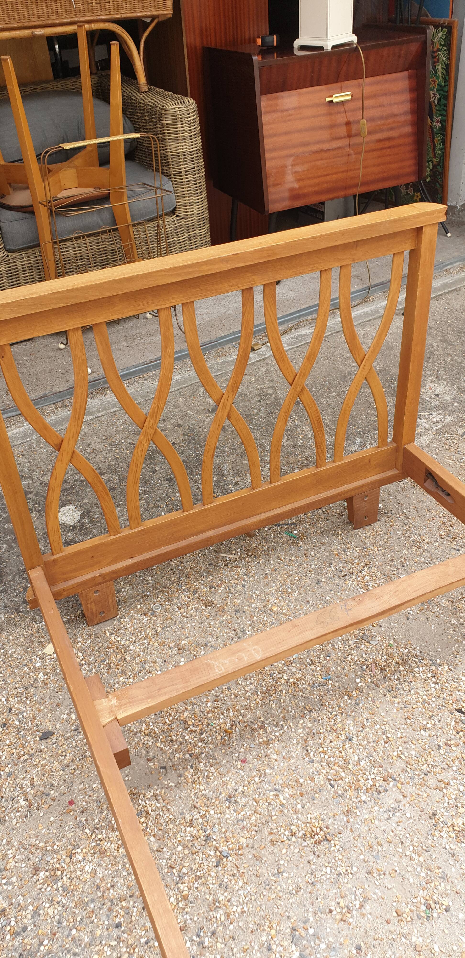 Wooden bed from the 60s