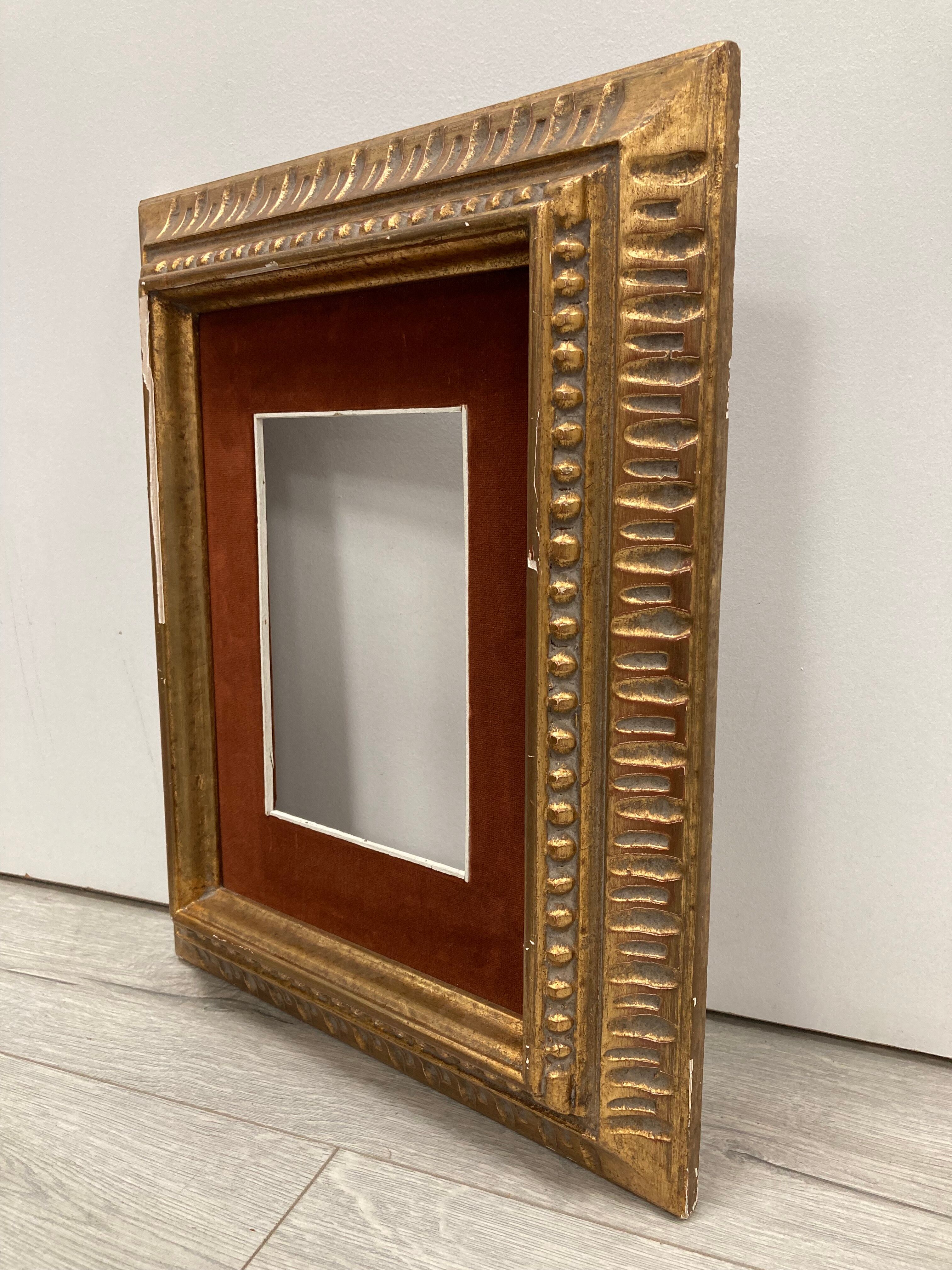 Vintage frame and its Marie-Louise