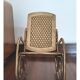 Chaise berçante en laiton vintage - grande miniature