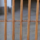 Rattan corner wall shelf 200 x 100 50s