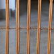 Etagère murale d'angle en rotin 200 x 100 années 50