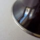 Cornet in purple and silver glass  vase