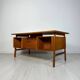 1960s Vintage Danish Teak Writing Desk by Gunni Omann for Omann Jun No 75