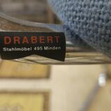 Set of 4 drabert armchairs with chrome legs, 1980