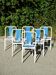 6 Antique Tolix Metal Bistro Chairs - Industrial Style