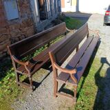 Pair of antique church pews