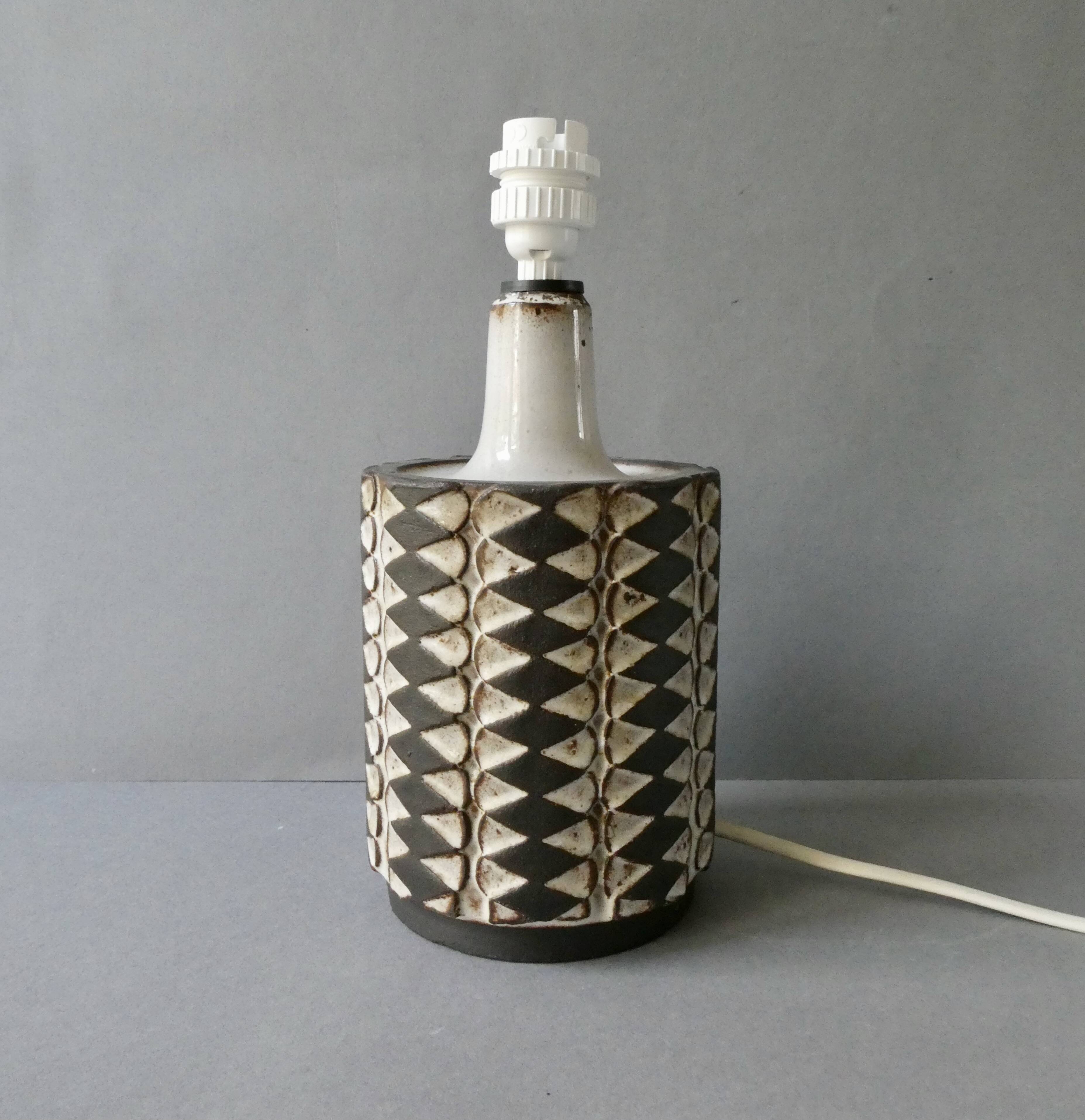 Ceramic lamp signed Stogo Danmark, circa 1960