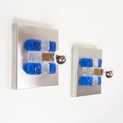 Pair of Murano glass wall lamps by Albano Poli for Poliarte