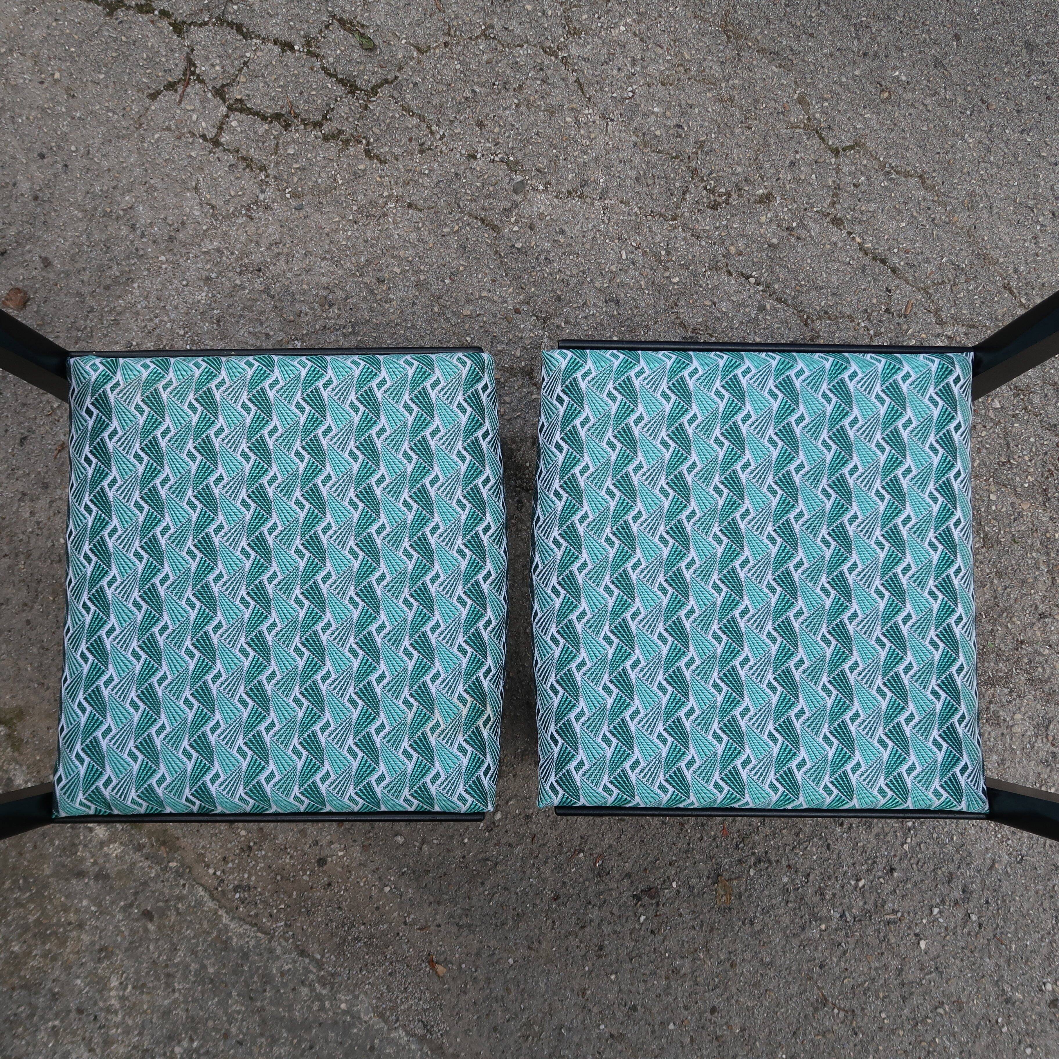 Black and blue chairs by Ulferts Tibro