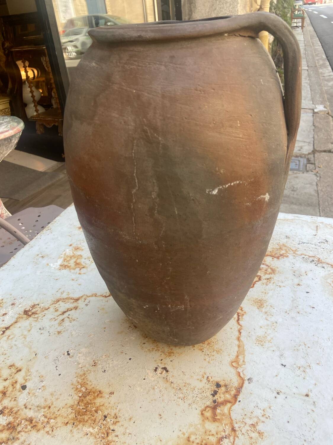 Large old terracotta vase