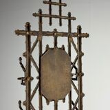 Faux bamboo coat rack cast iron ca. 1890