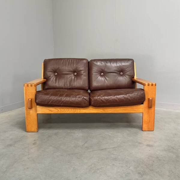 Vintage Asko Bonanza 2 seat sofa, Finland 1960s