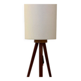 Scandinavian tripod floor lamp in teak