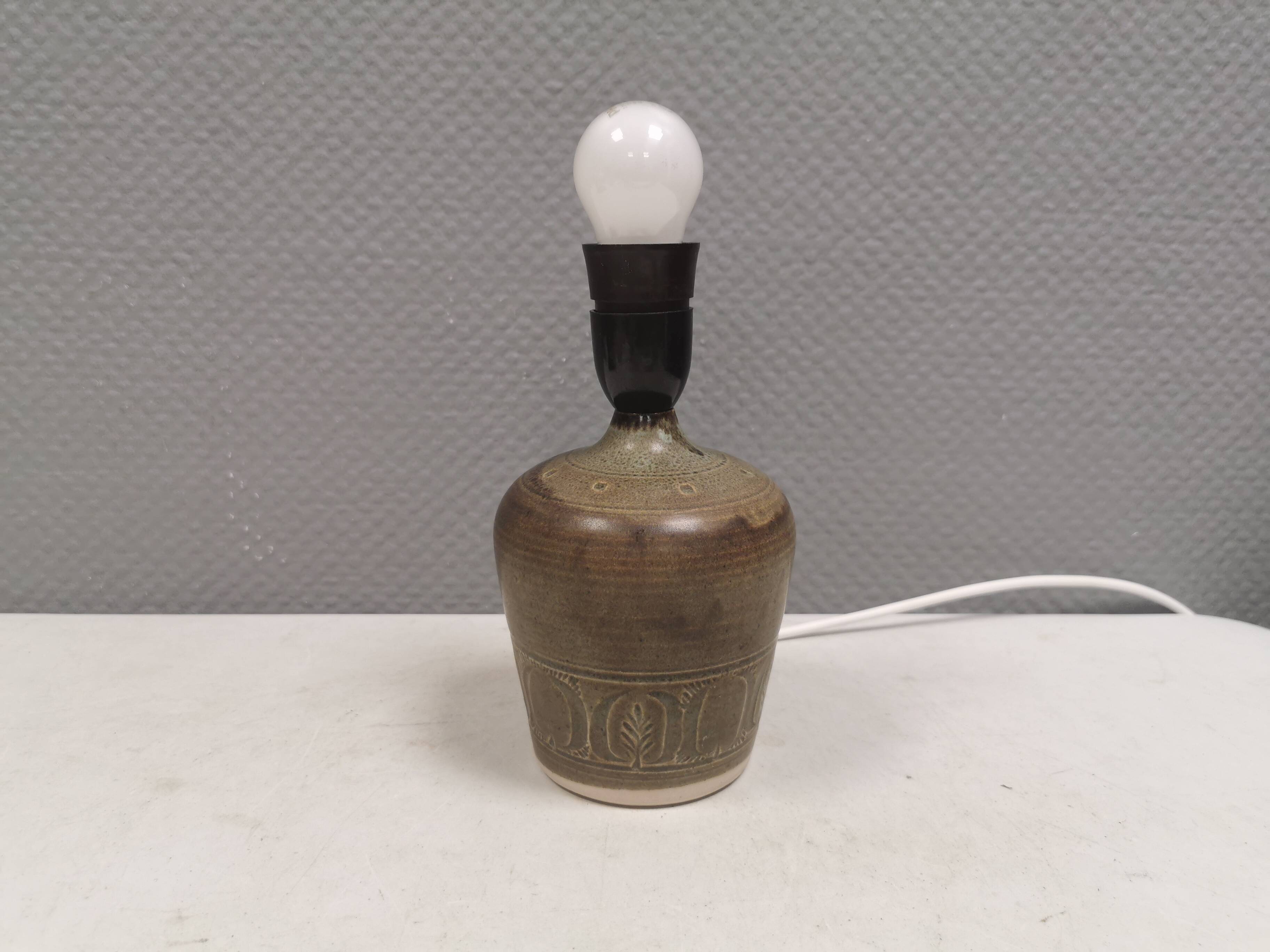 Petite lampe de table en céramique, années 1980 Danemark