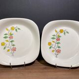 Pair of dishes in Gien earthenware, Pascal décor