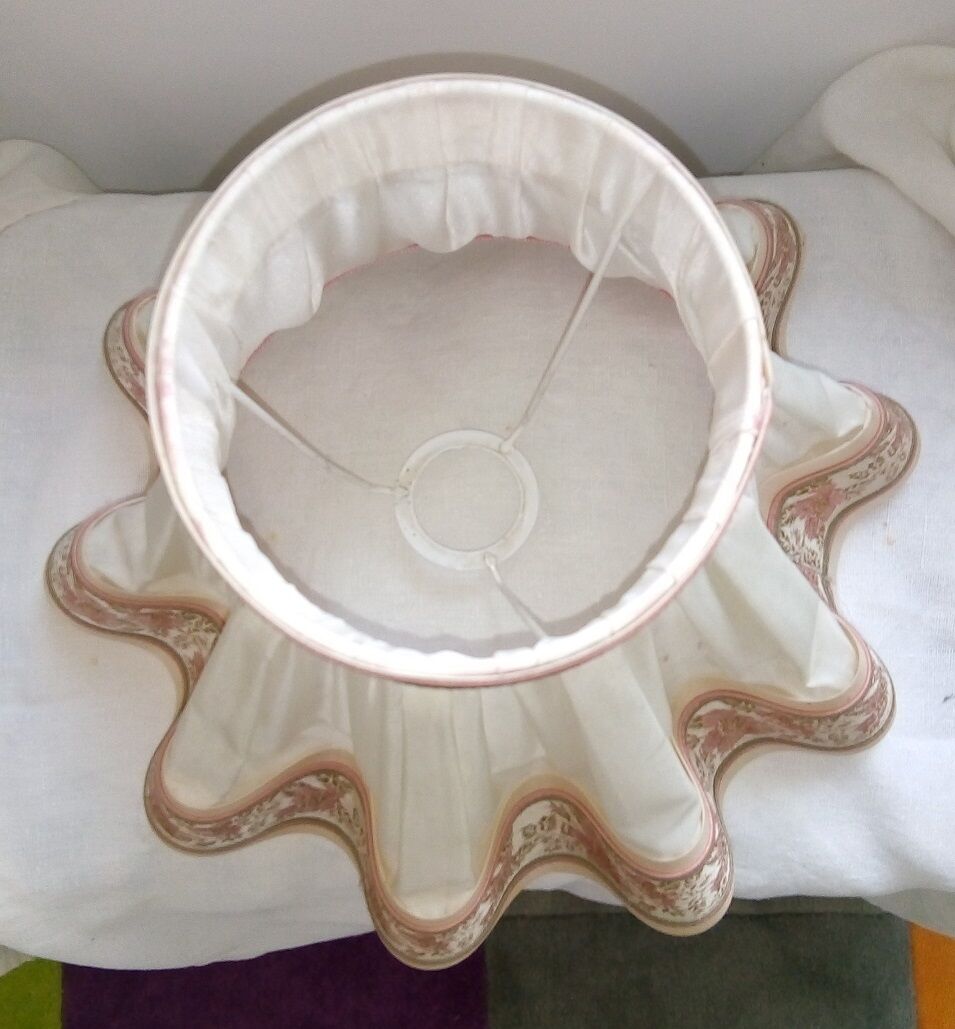 doubled skirted lampshade